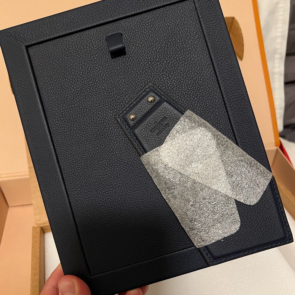 Louis Vuitton Black Leather Photo Picture Frame - Picture 3 of 7